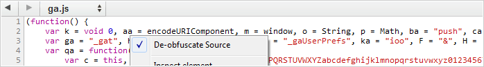 Tired of not being able to read the source? Following Microsoft, Web Inspector now also features a code cleaning feature.