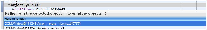 Detailed heap-snapshots for Chromium may be enabled by typing "leakz" in the Profile panel.