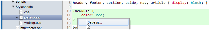Some new features came to Web Inspector